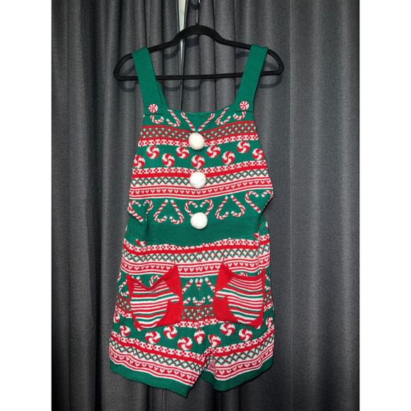 Ugly Christmas Sweater Xmas Size XL Romper - Picture 1 of 3